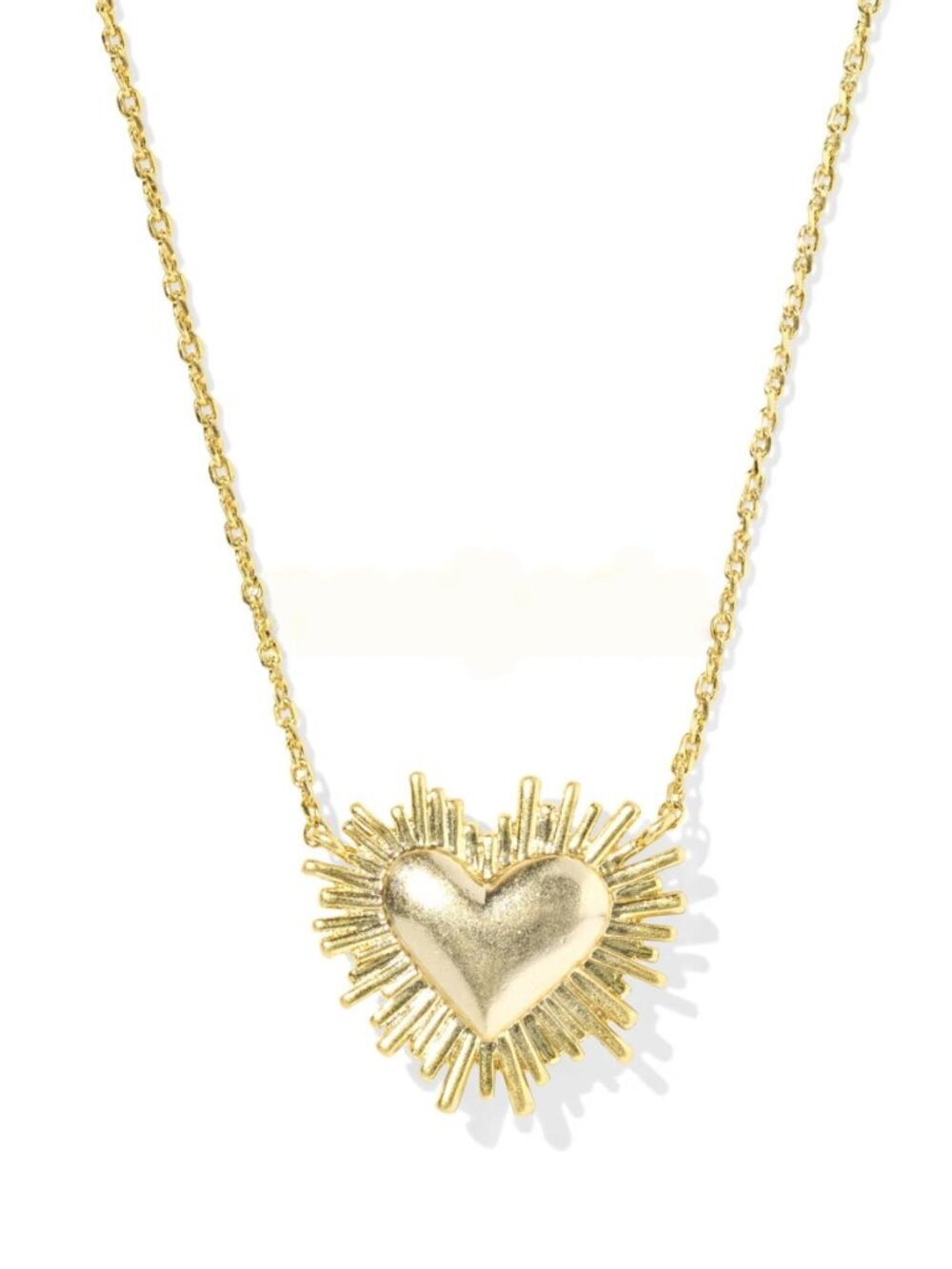NWT Dolly Parton x Kendra Scott Ari Heart Gold Short Pendant Necklace - Picture 2 of 4